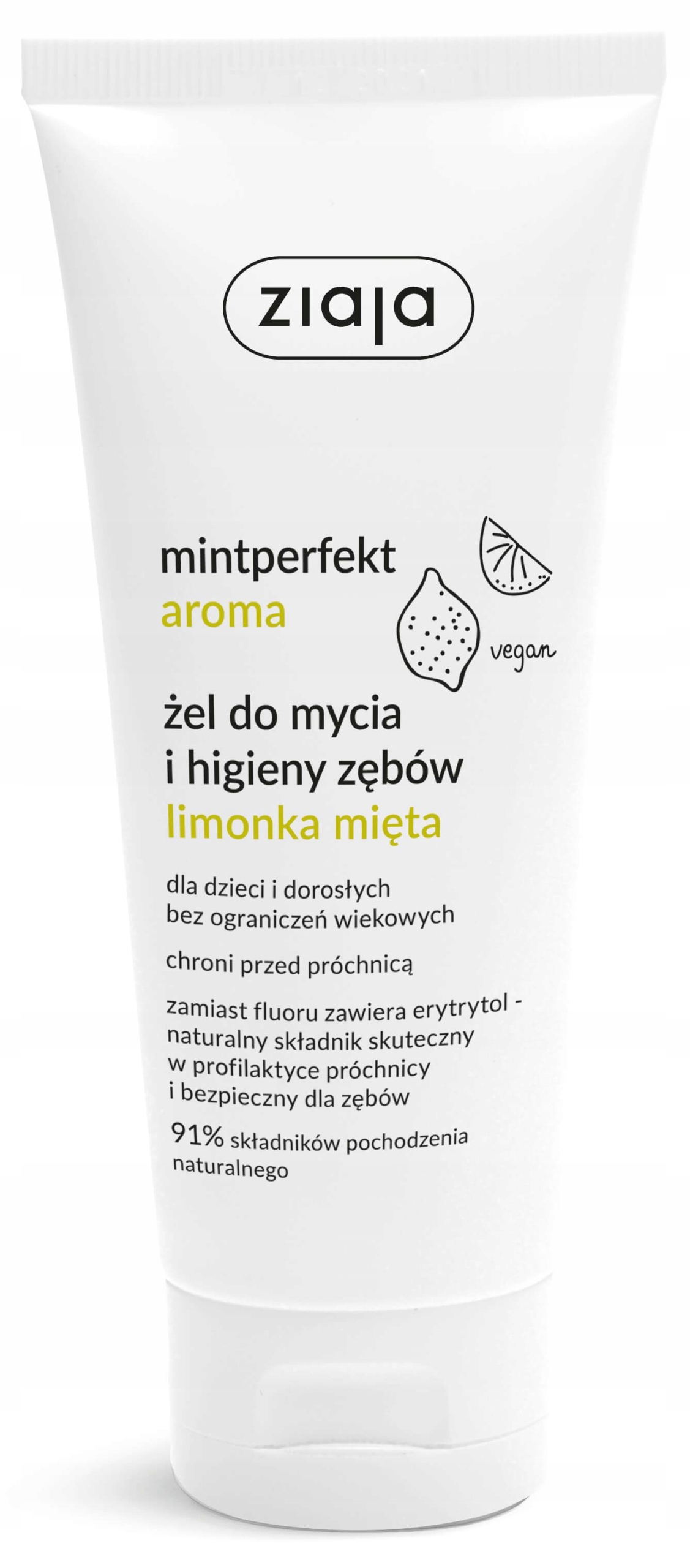 

Ziaja żel do mycia i higieny zębów limonka mięta