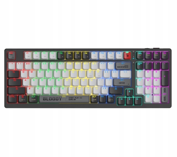 Klawiatura bezprzewodowa mechaniczna A4tech Bloody WS98 Szara