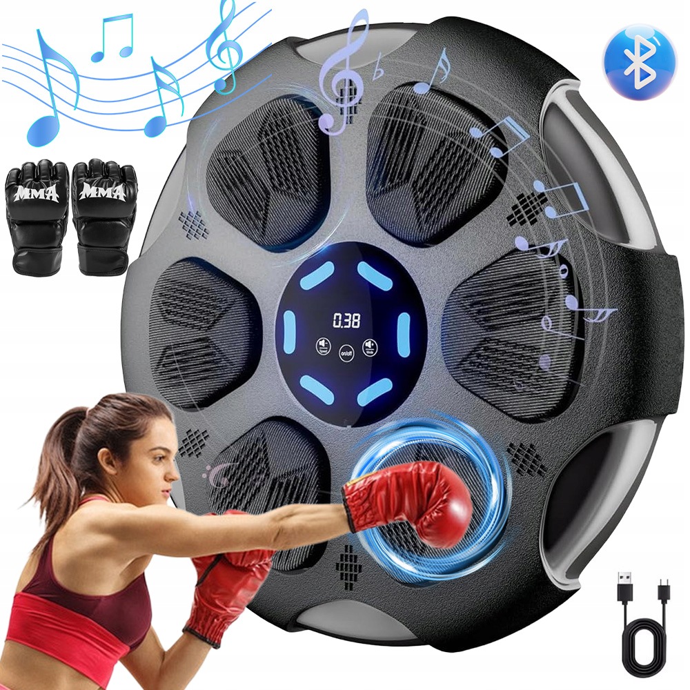 Tarcza Bokserska Treningówa Muzyczny Smart Bluetooth 18TRYBÓW Prędkości