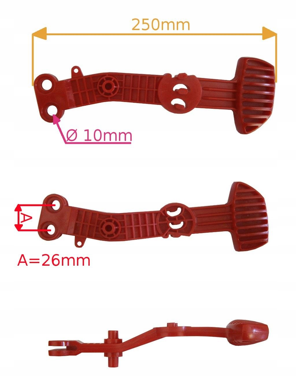 DŹWIGNIA REG WYSOKOŚCI KOSZENIA AL-KO 4.2 E PLUS Typ dźwignia