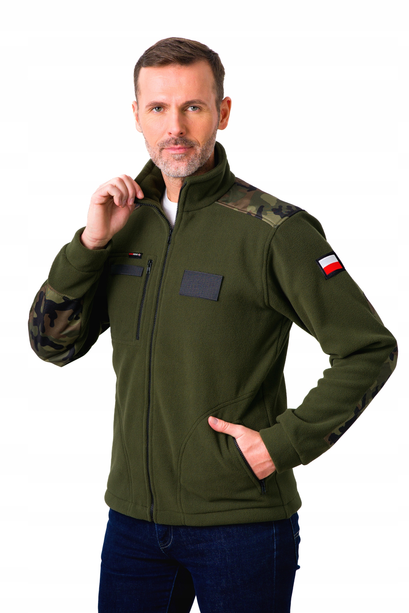 Vojenský Fleece, Vysoká Kvalita! 400 g/m2- S