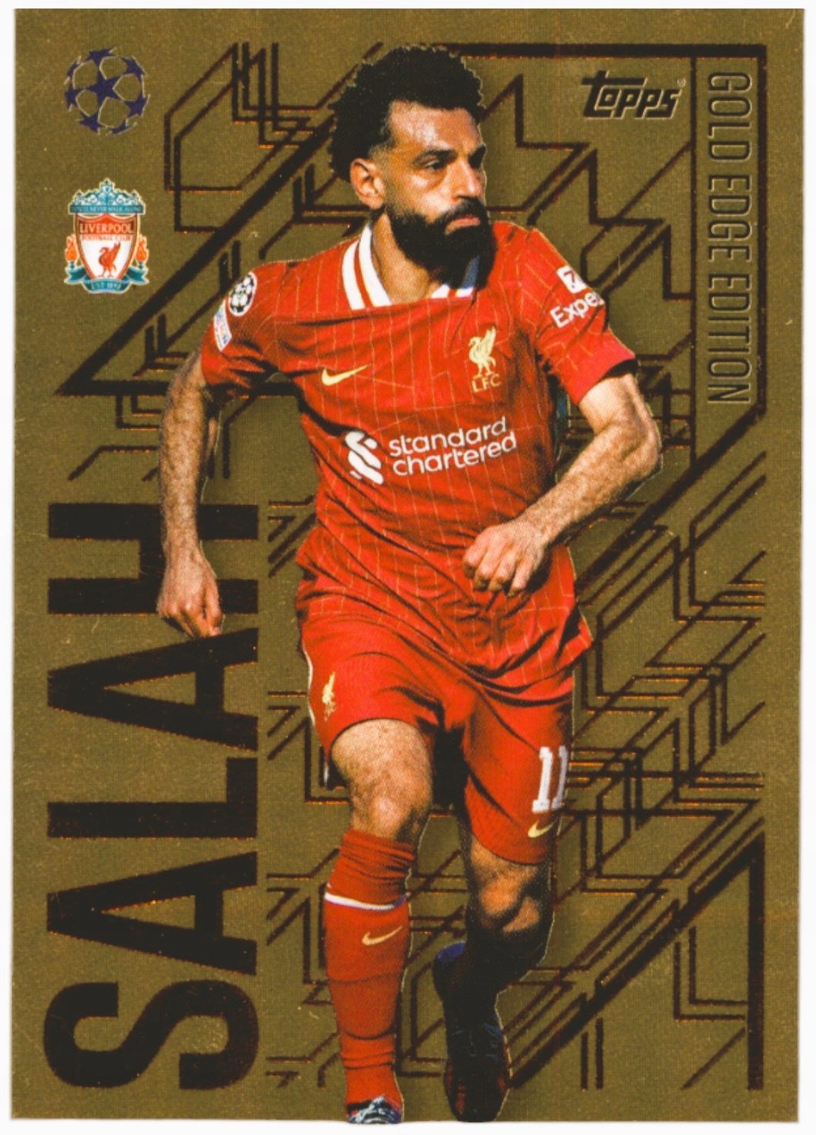 Topps Match Attax 2024-2025 Gold Edge Edition GE4 Mohamed Salah Liverpool