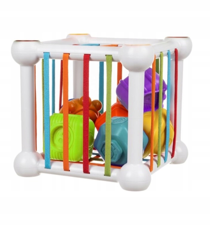 EDUKACYJNA KOSTKA SENSORYCZNA SORTER DLA DZIECI PREZENT NA ROCZEK 2 LATKA