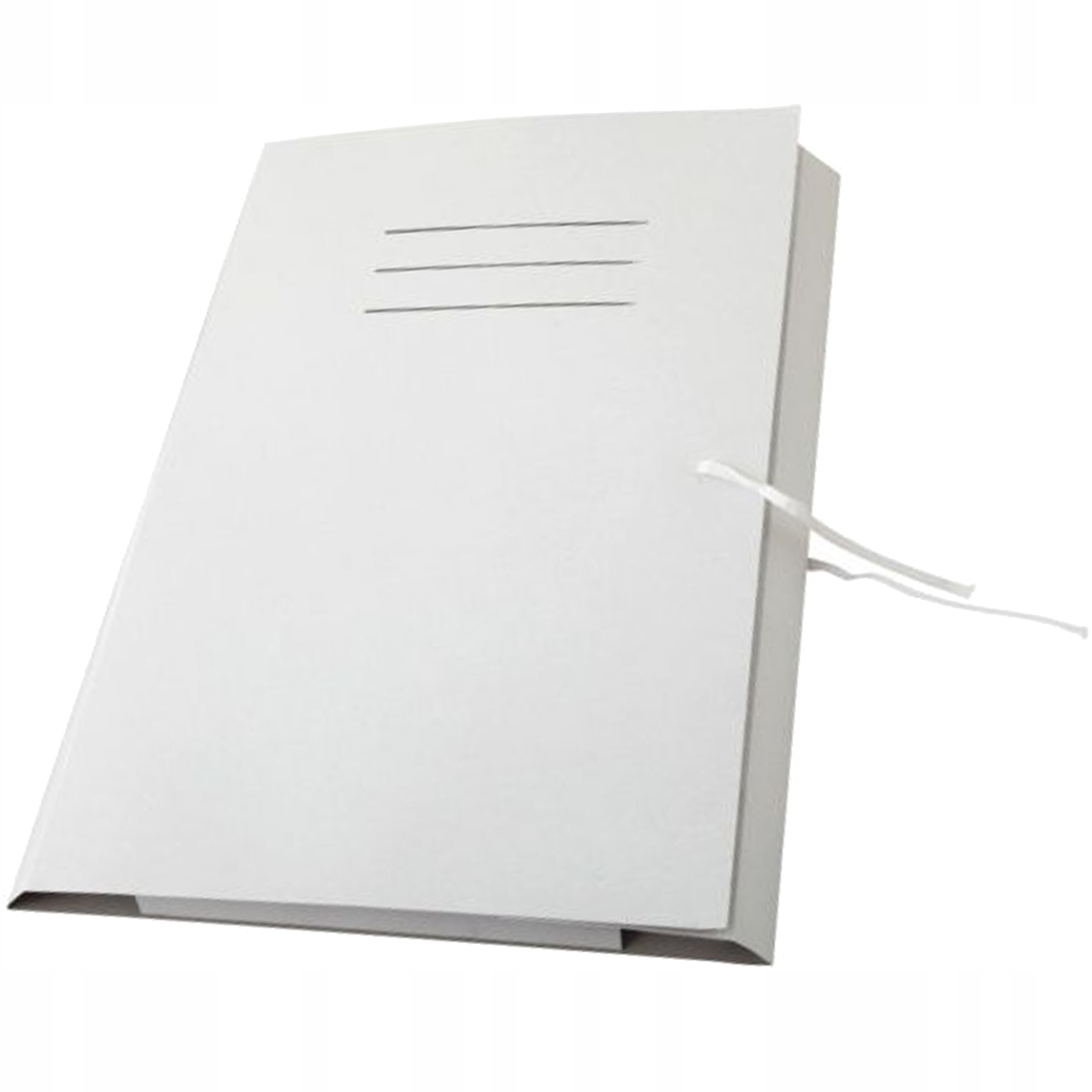 

Teczka Wiązana A4 Biała Z Liniami 350g Interdruk