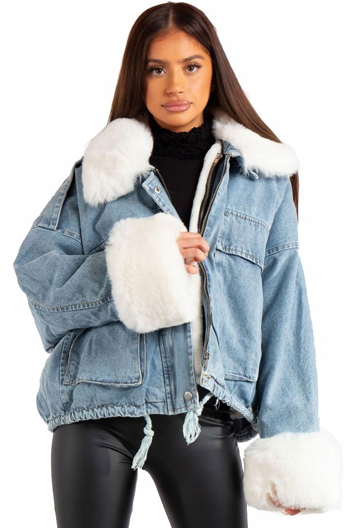 

Kurtka Jeansowa Z Futerkiem Katana Miś Futerko XL