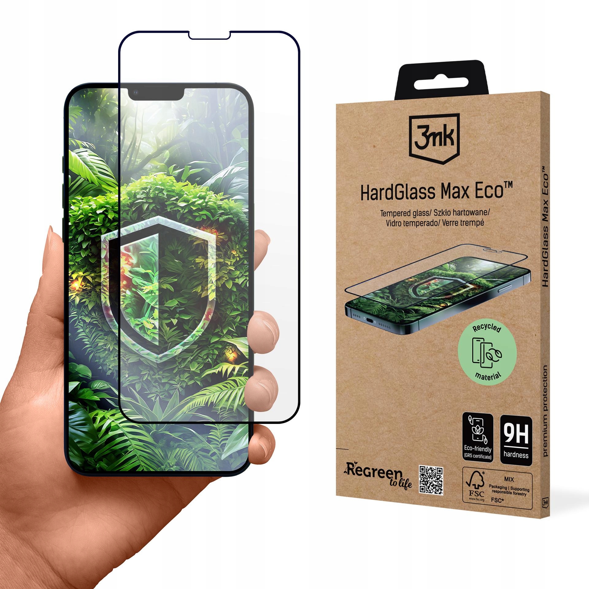 Tvrzené sklo 9H na displej iPhone 13/13 Pro/14 3mk HardGlass Max Eco