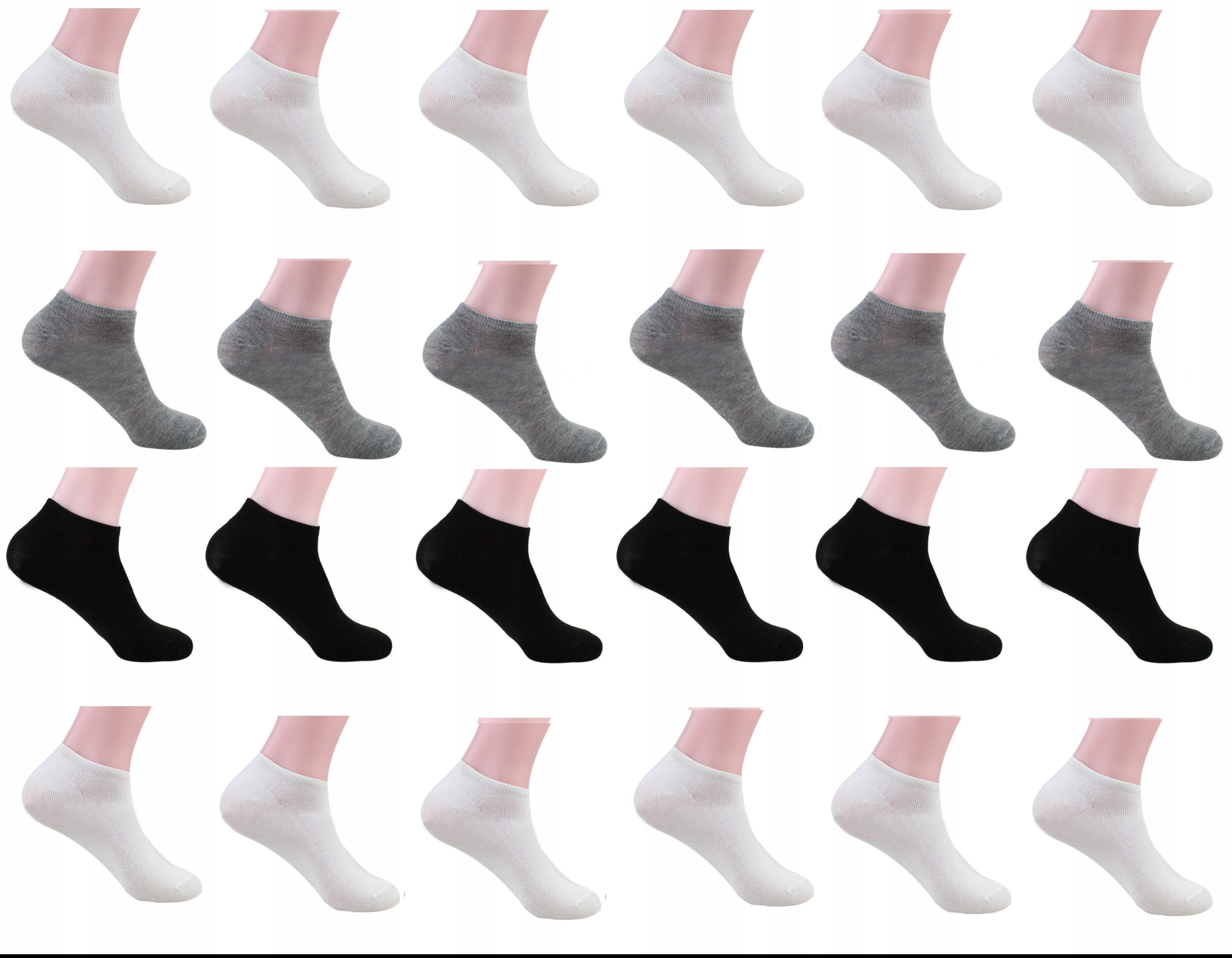 

24 x Damskie Stopki Bambusowe Skarpetki 39-42