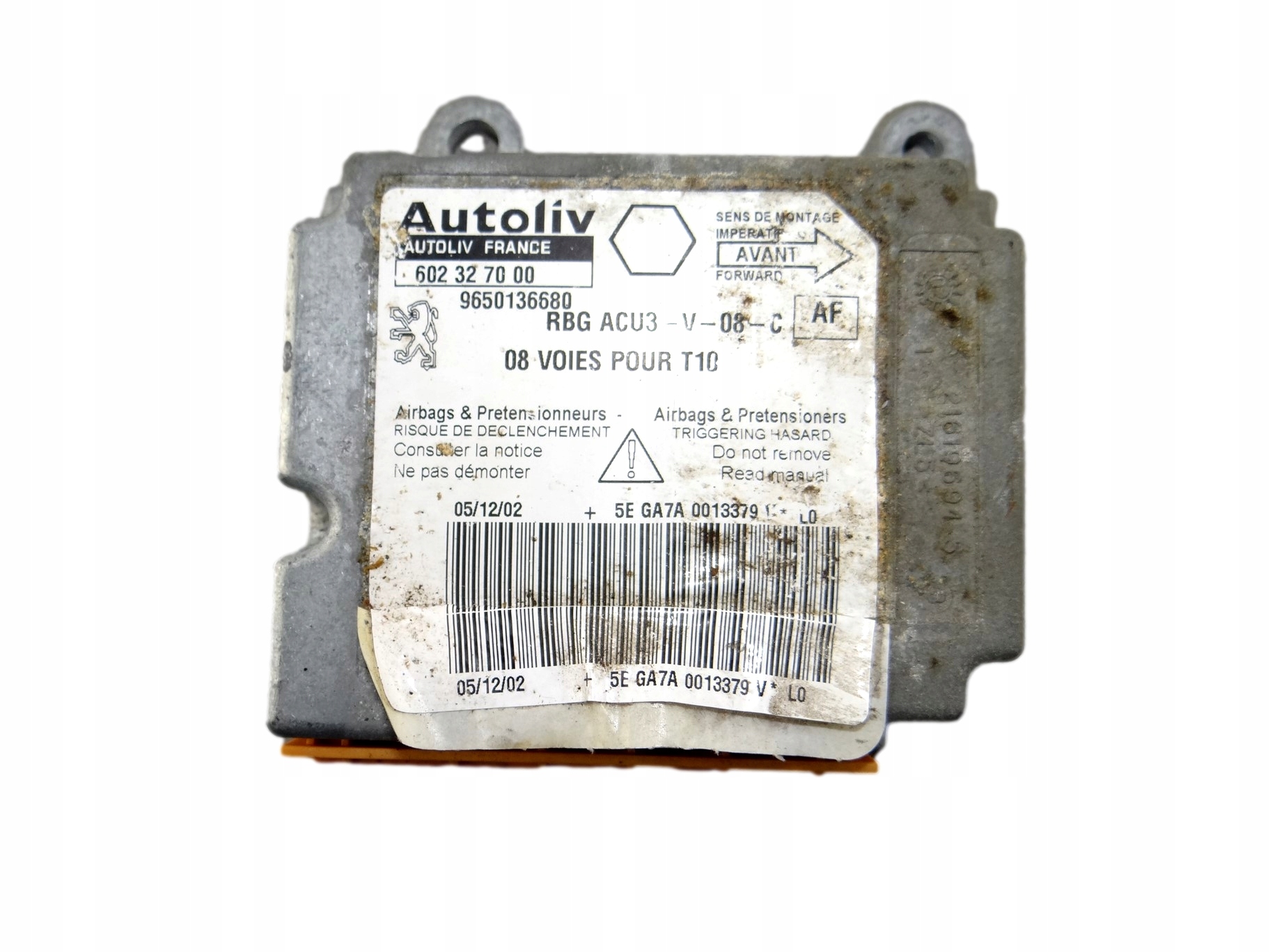 module SENSOR airbag PEUGEOT 206 9650136680