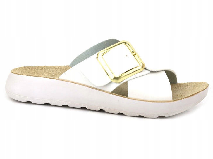 KLAPKI DAMSKIE INBLU AG-07 CZARNE Z KLAMRĄ KOMFORT Marka Inblu