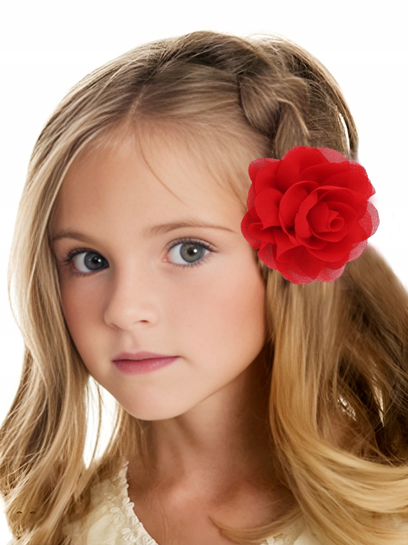 SPINKA RÓŻA DO WŁOSÓW DLA DZIEWCZYNKI CZERWONA Kod producenta 1