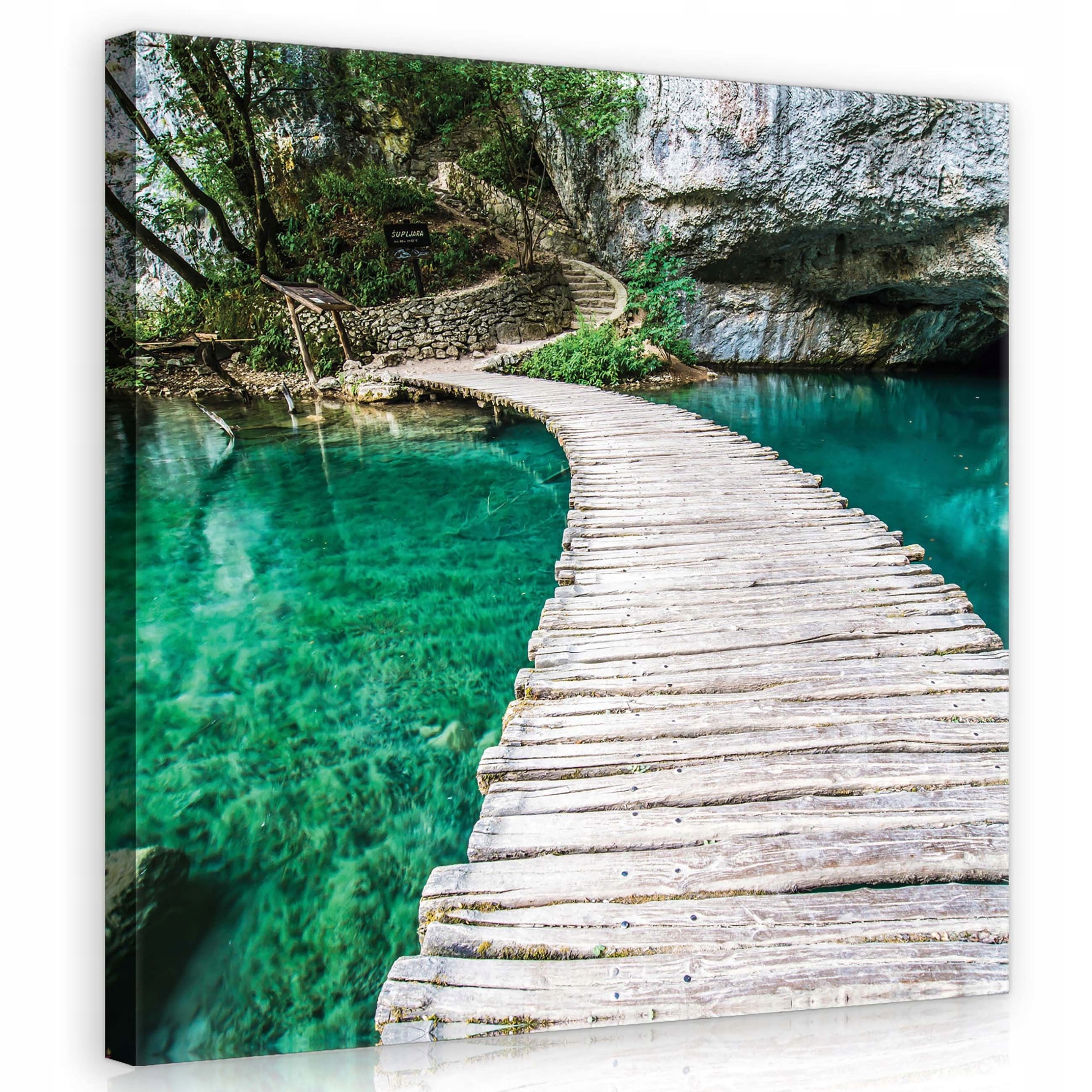 Obraz 80x80 Cesta klidu Vizuální efekt do ložnice ve skandinávském stylu