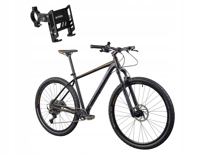 Rower górski Mtb Indiana X-Pulser 6.9 M19 29 cali Czarno-brązowy Uchwyt