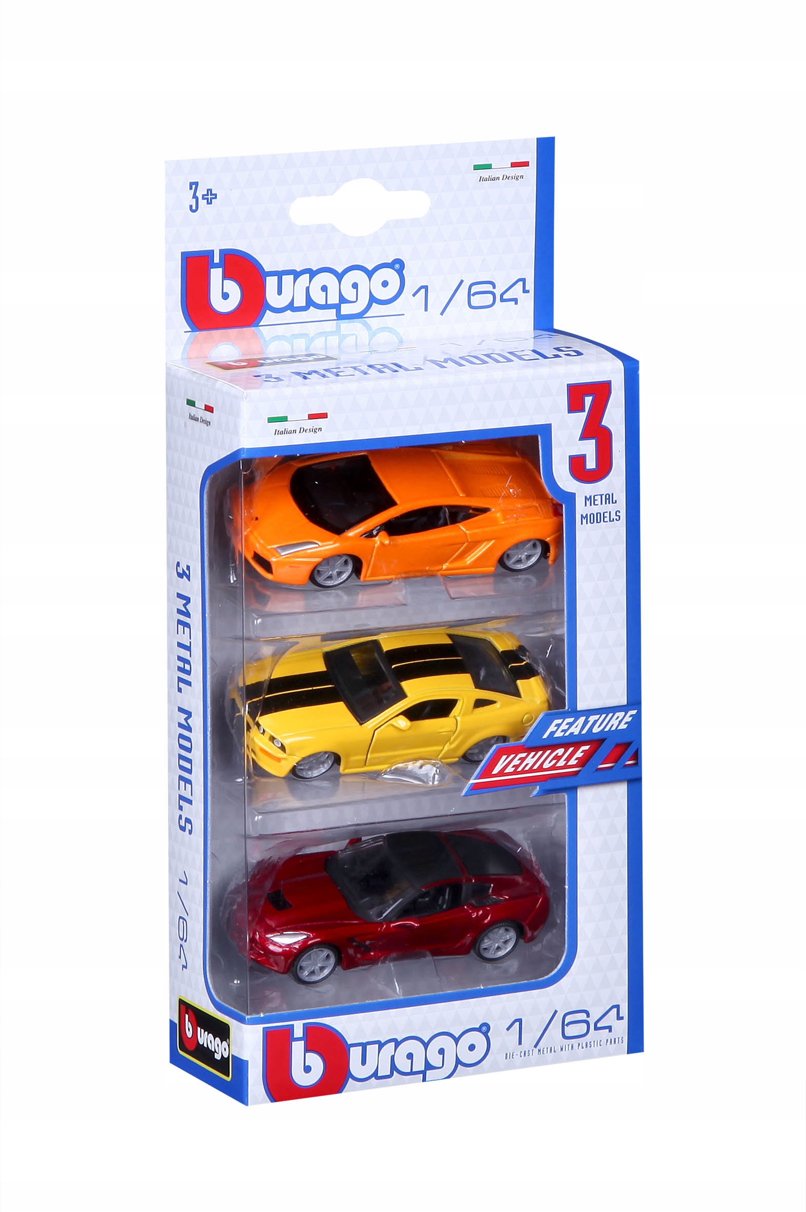 

Zestaw Resoraków Bburago 1:64 Różne Komplety