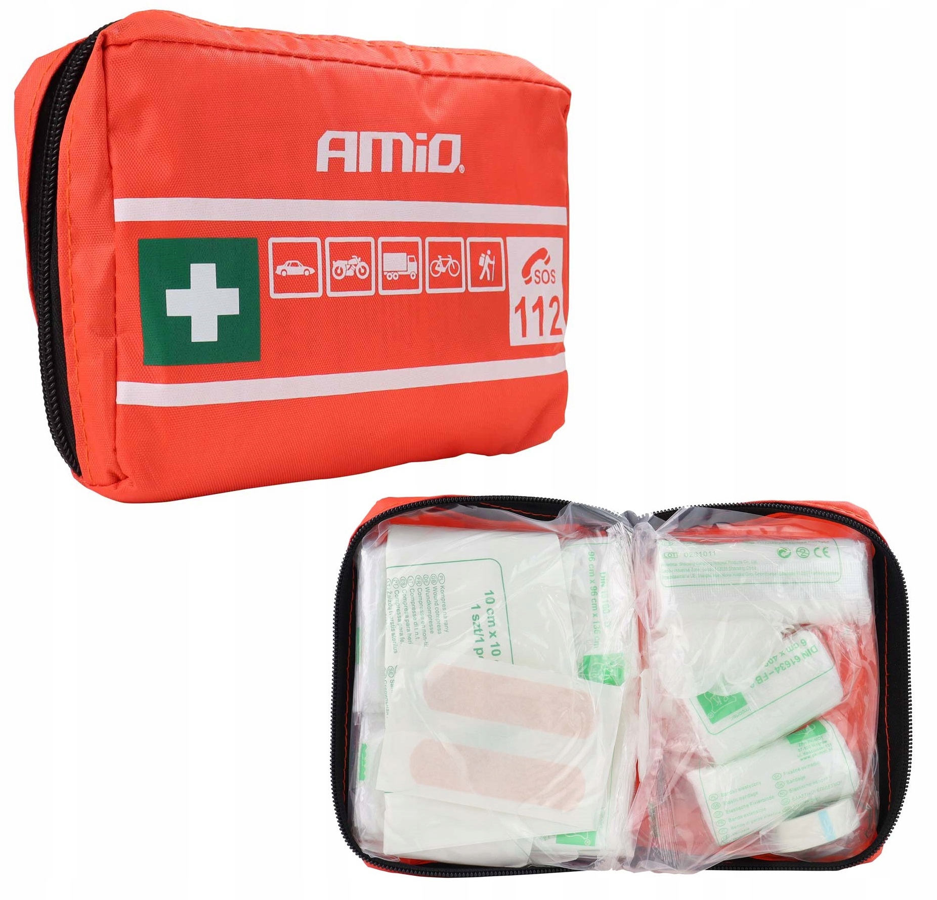 

Apteczka samochodowa pierwszej pomocy Kompletna