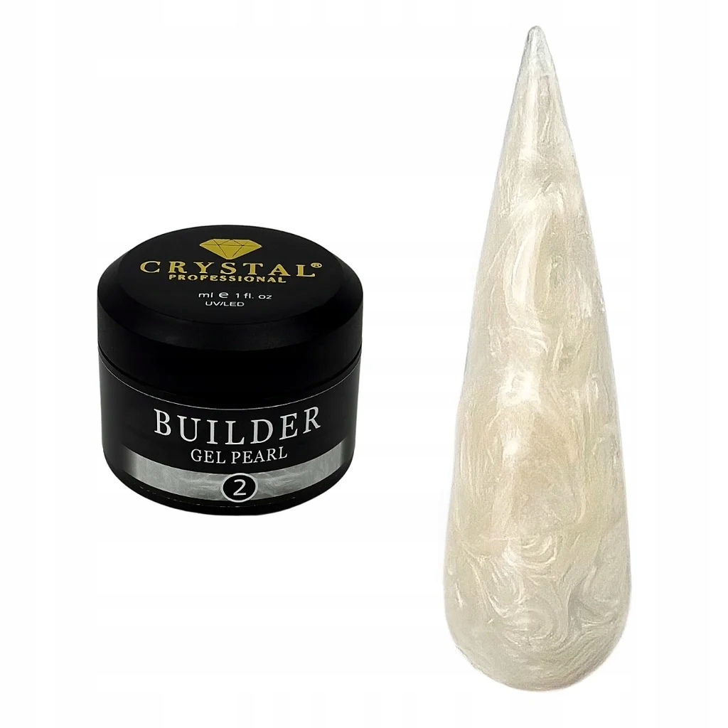 Builder Gel Pearl #2 30 ml Crystal Professional Gel pro posílení nehtů