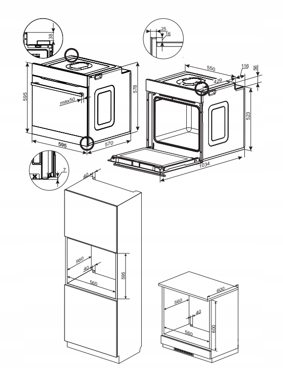 Zestaw AMICA ED97795V + AMMB25E5SGVB + PI6540PHTUN HC 3.0 STUDIO Stan opakowania oryginalne