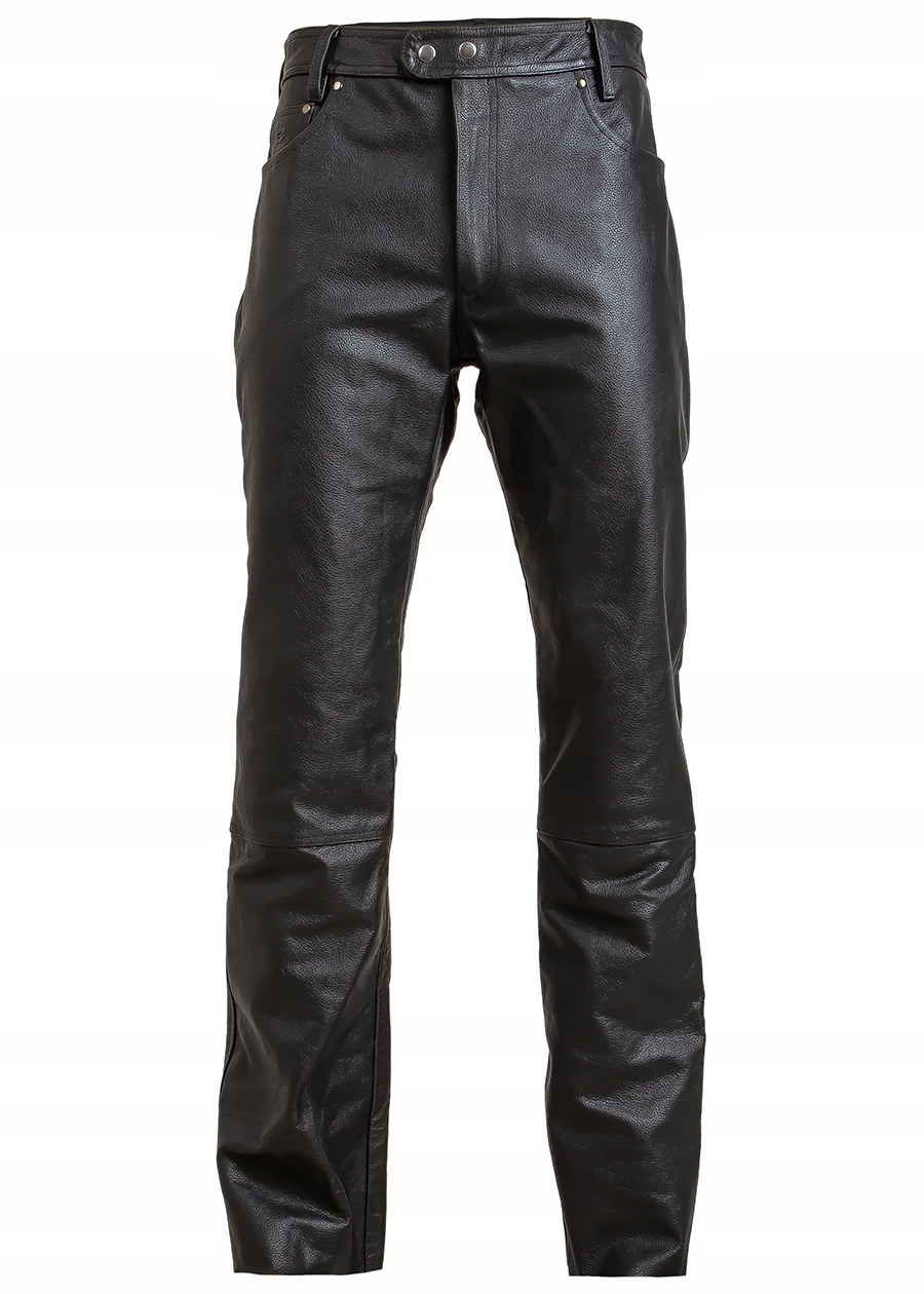 SPODNIE SKÓRZANE MOTOCYKLOWE OZONE DAFT BLACK L Rozmiar L