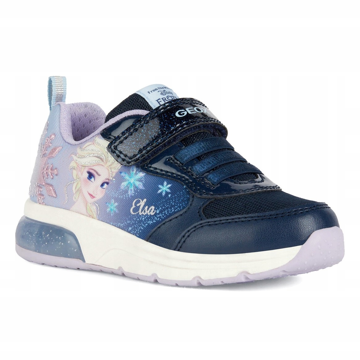 Sneakersy Geox Spaceclub Frozen Elsa Led R.34