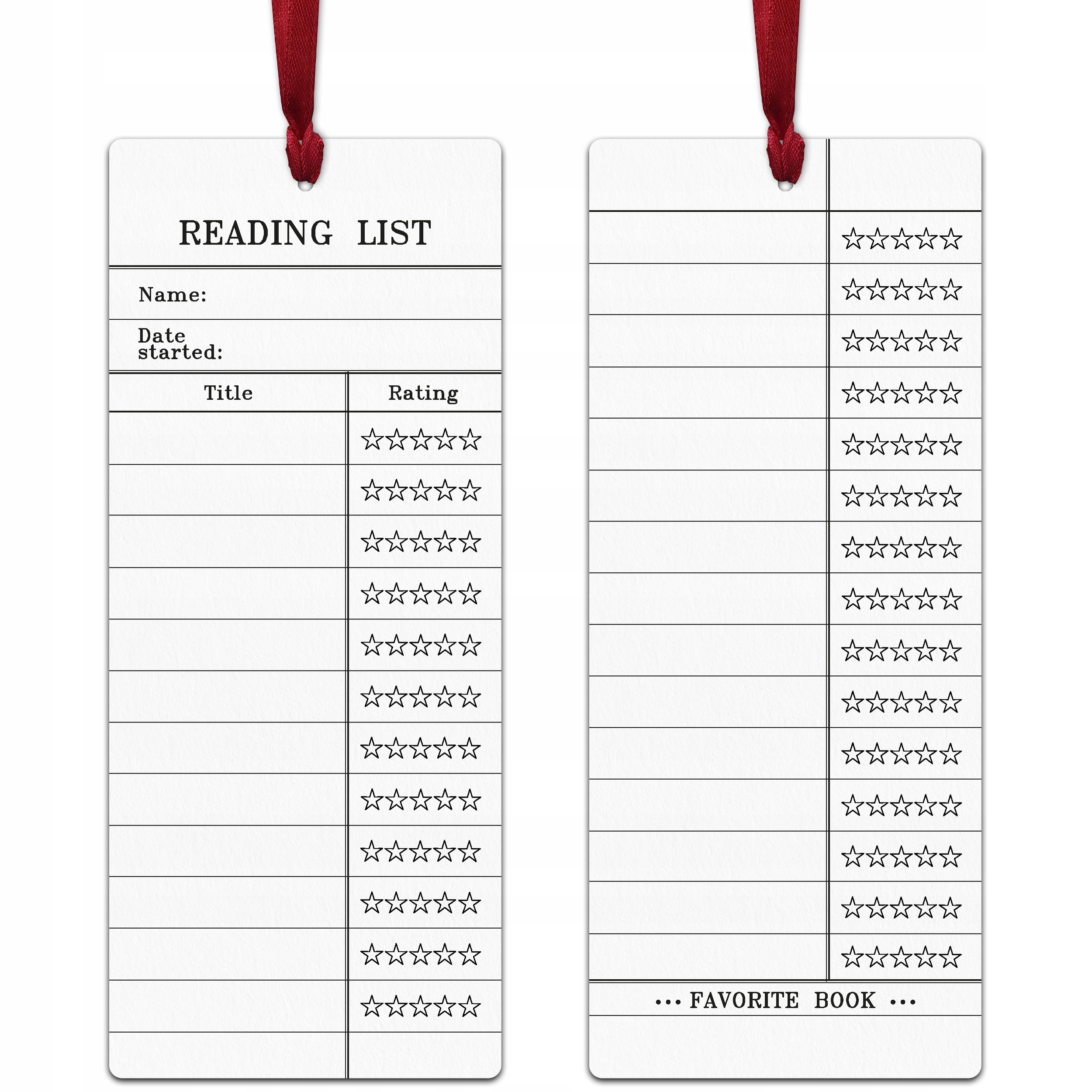 

Zakładka do książek ze wstążką Reading List