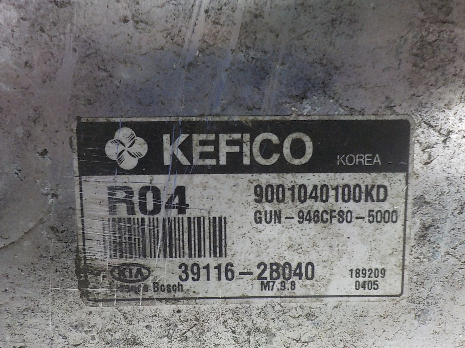 KIA CARENS II computer control unit 9001040100KD 39116-2B040