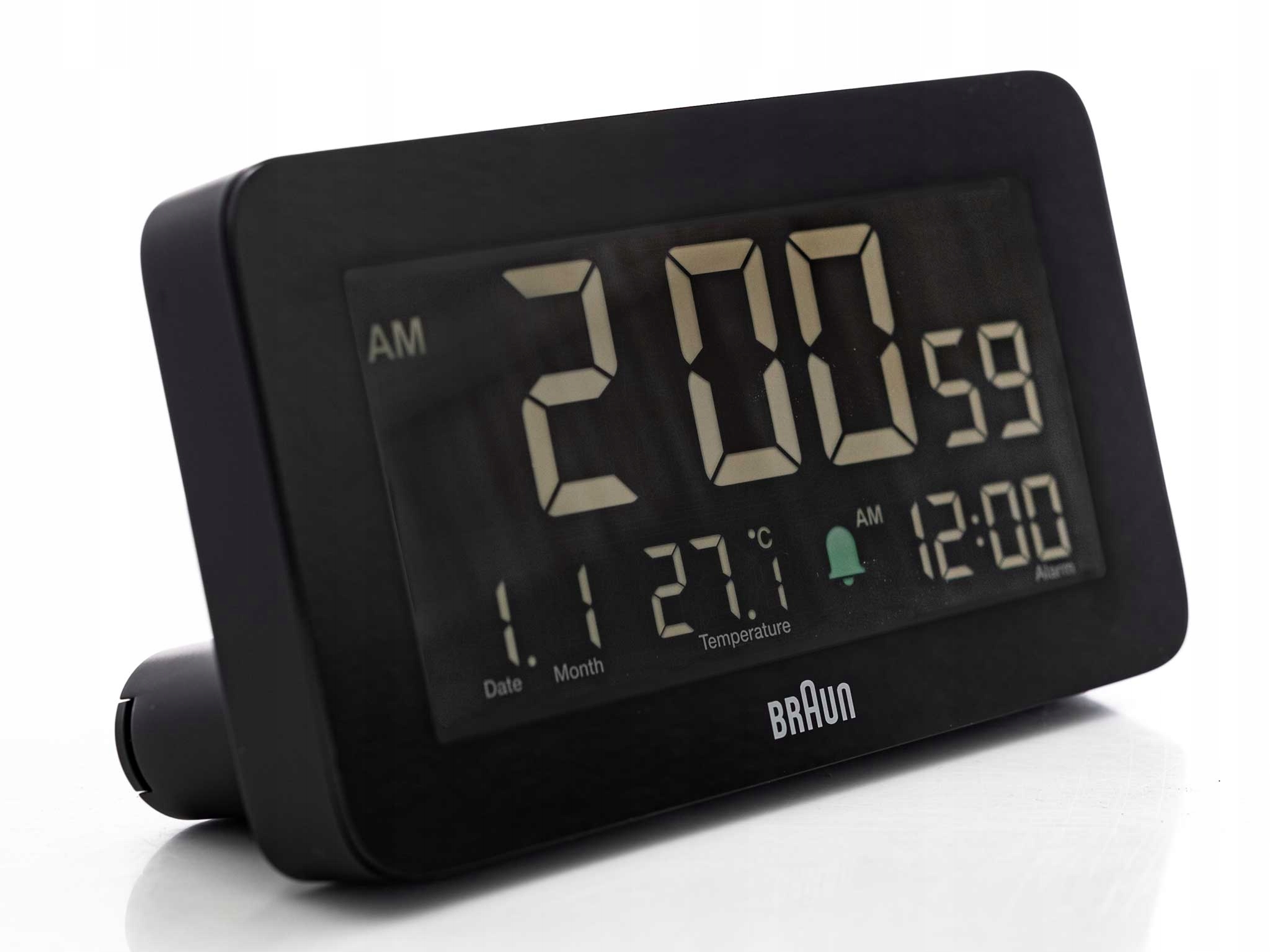 Budzik Braun BC10B Radio Control Alarm Termometr