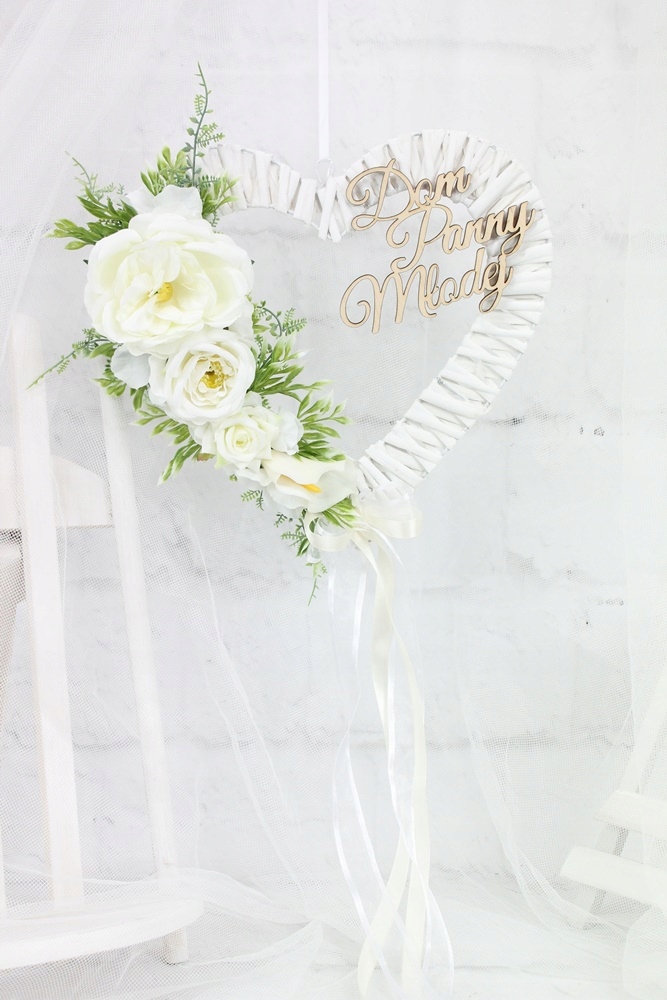 Serce wianek dekoracja na drzwi Dom Panny Młodej Kod producenta 3698