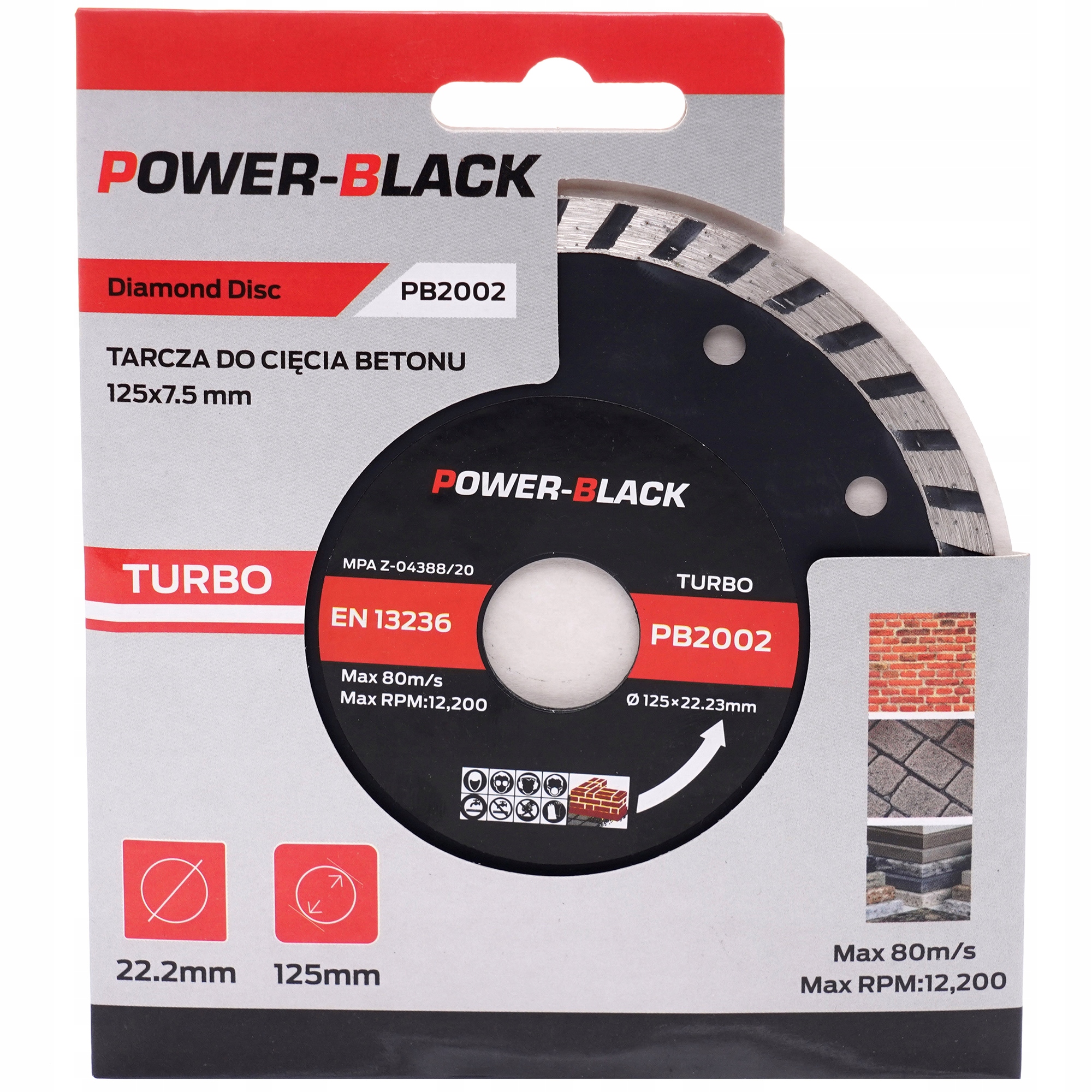 

Tarcza Diamentowa Turbo Do Betonu Kostki 125 7,5MM