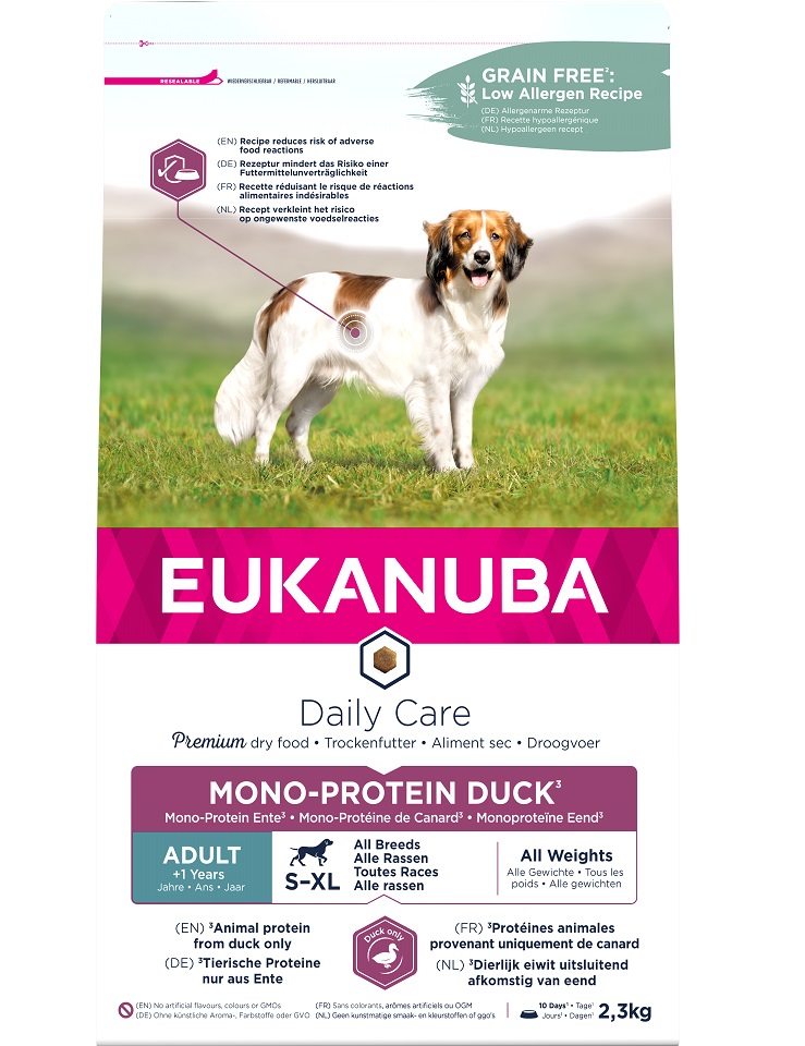 Eukanuba suché krmivo s kachnou 2 kg