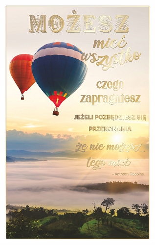 

Kartka z Mottem sentencją życzeniami lub bez SN13