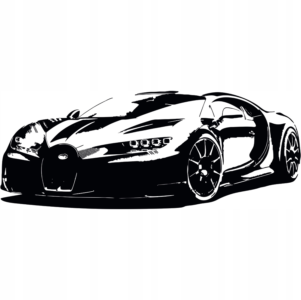 

Naklejka na ścianę Bugatti Chiron S Sport 79x200