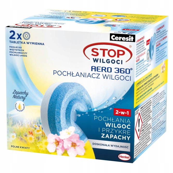

Ceresit Stop Wilgoci aero Tabletki Kwiatowe 2x450g