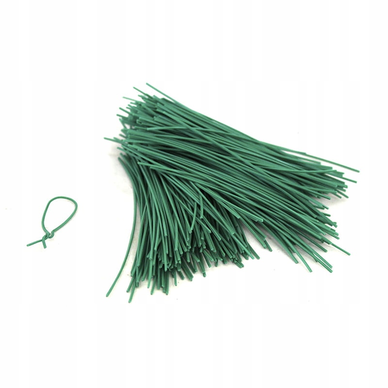 

Płaskie druciki ogrodowe, zielone 10 cm 500 szt.
