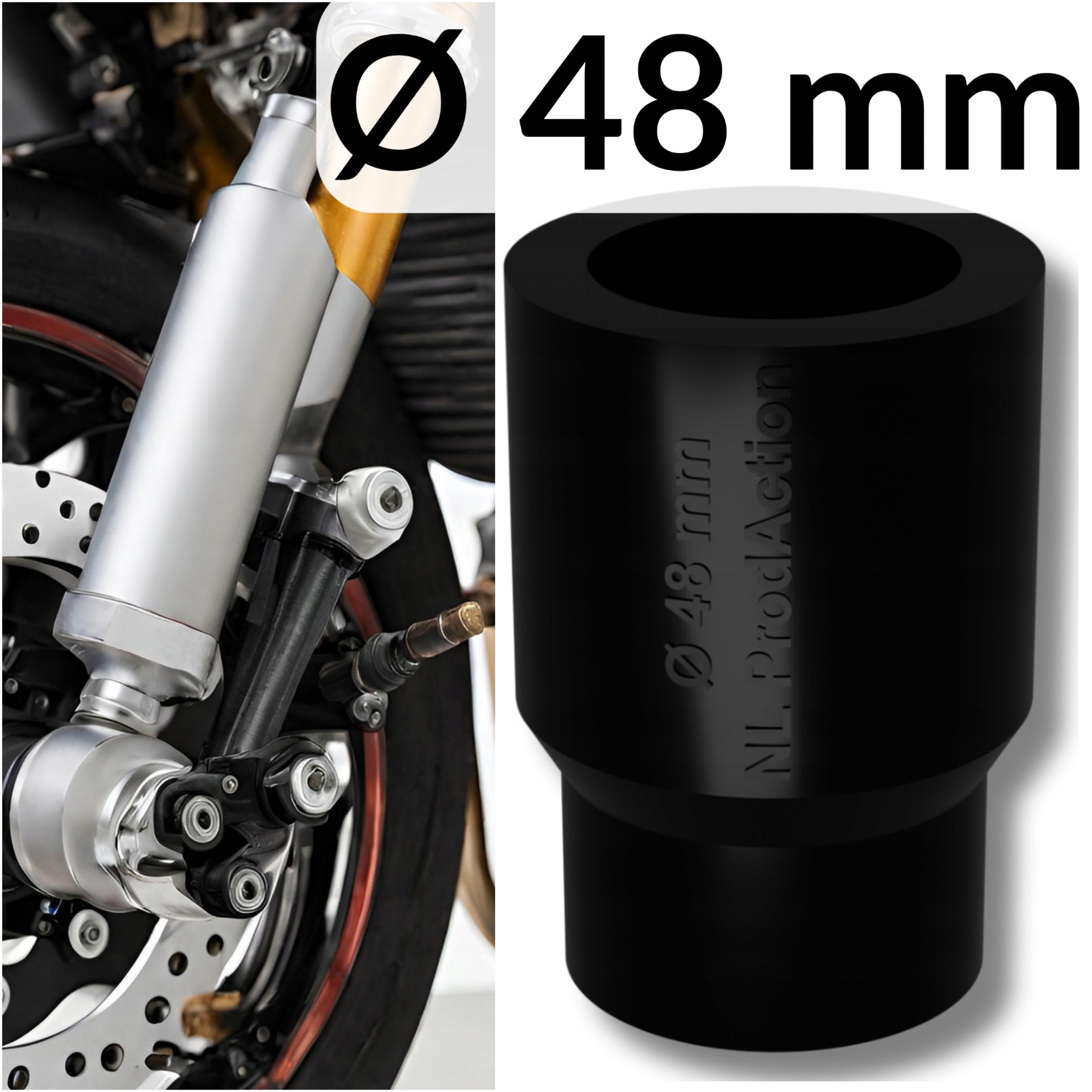 Adapter / Przyrząd do montażu uszczelniaczy Ø 48 mm - Przednie Zawieszenie