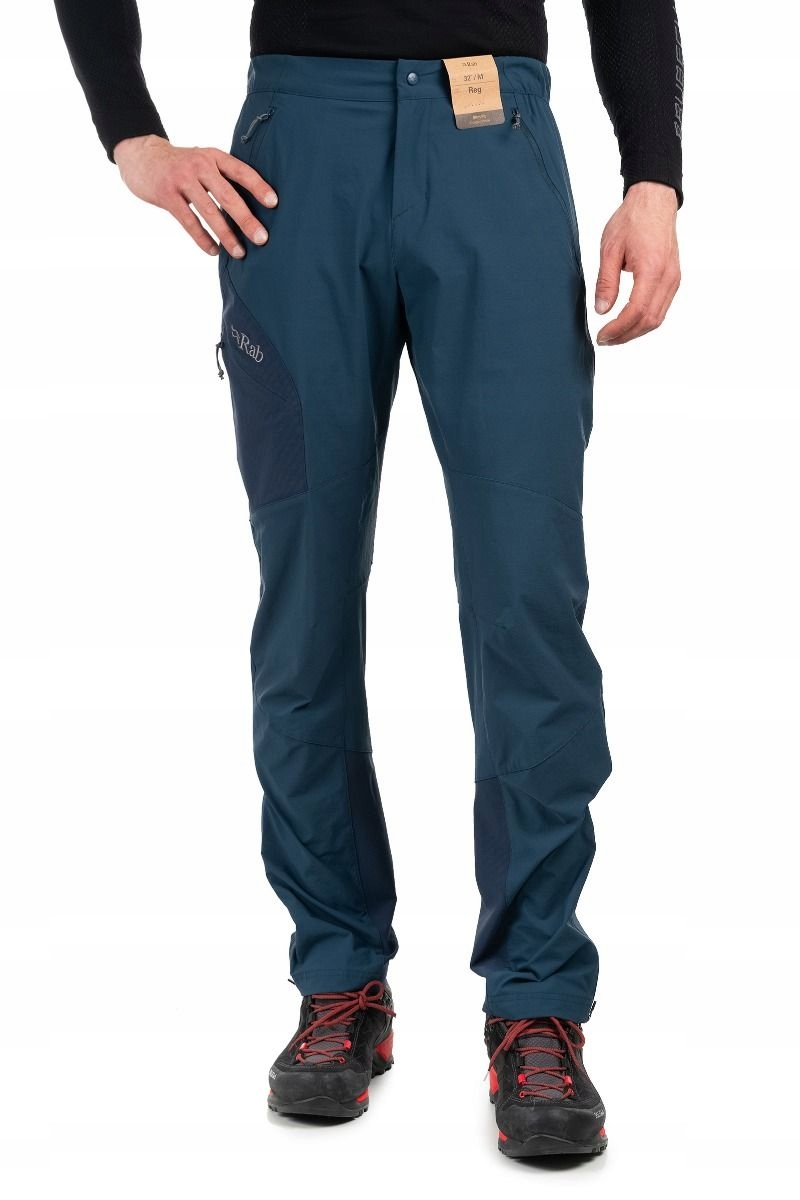 Rab Spodnie wspinaczkowe męskie Ascendor Pants niebieskie 34_L