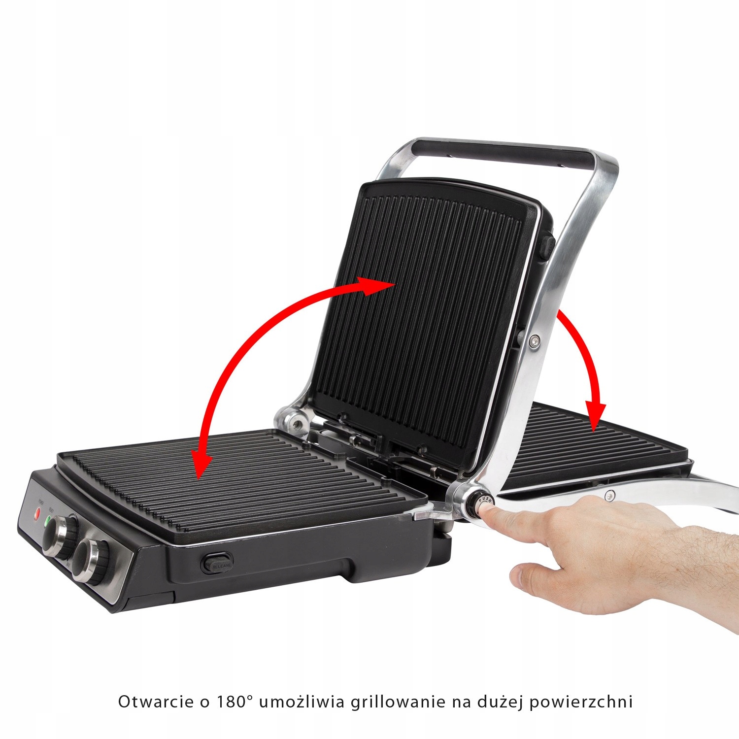 ЭЛЕКТРИЧЕСКИЙ КОНТАКТНЫЙ НАСТОЛЬНЫЙ ГРИЛЬ PROFICOOK PC Мощность 2000 Вт