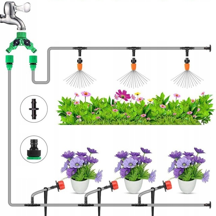 ZESTAW NAWADNIANIA AUTOMATYCZNEGO TRWANIKÓW NAWADNIANIE KROPELKOWE 30M Marka DISAC