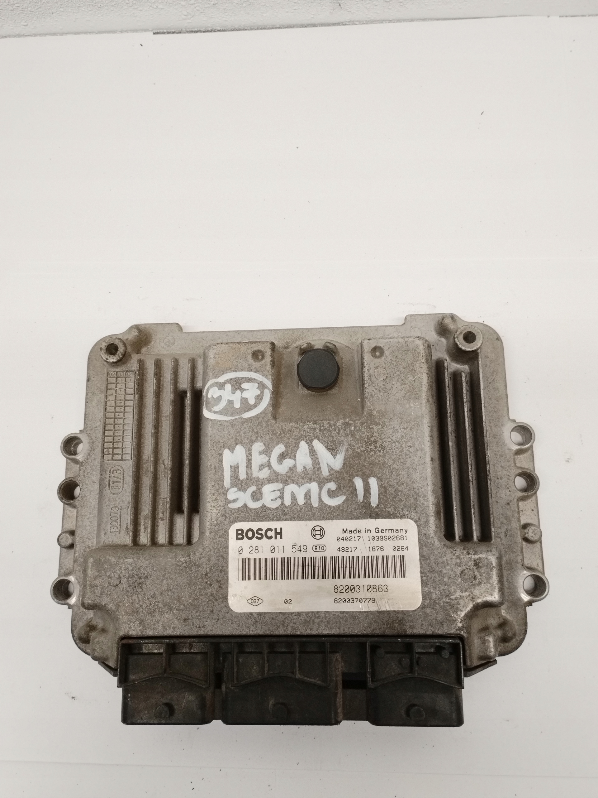 computer control unit of the engine Renault Scenic II 2 8200310863