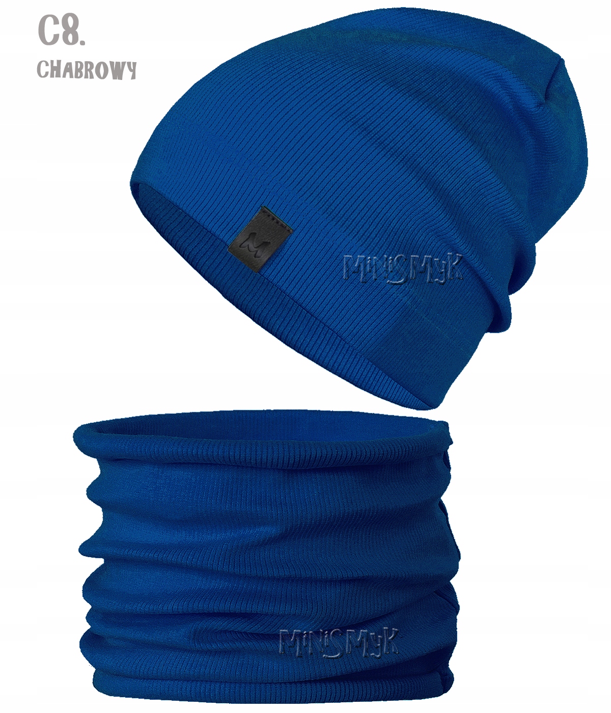 Komplet CZAPKA + TUBA komin beanie PRĄŻEK r. 48-56 Marka Inna marka