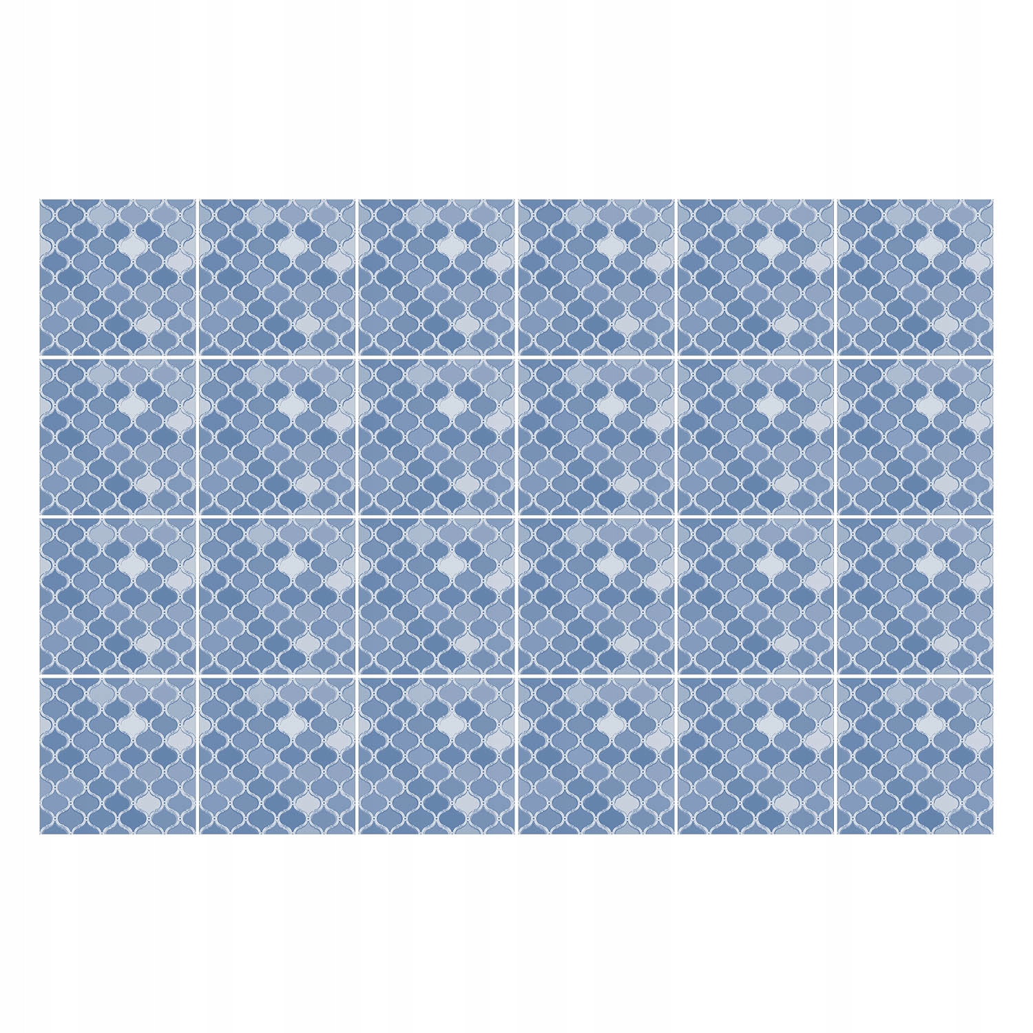 Dekorativní Samolepky na dlaždice Geometrie ve tvarech 24 ks 20 x 20 cm