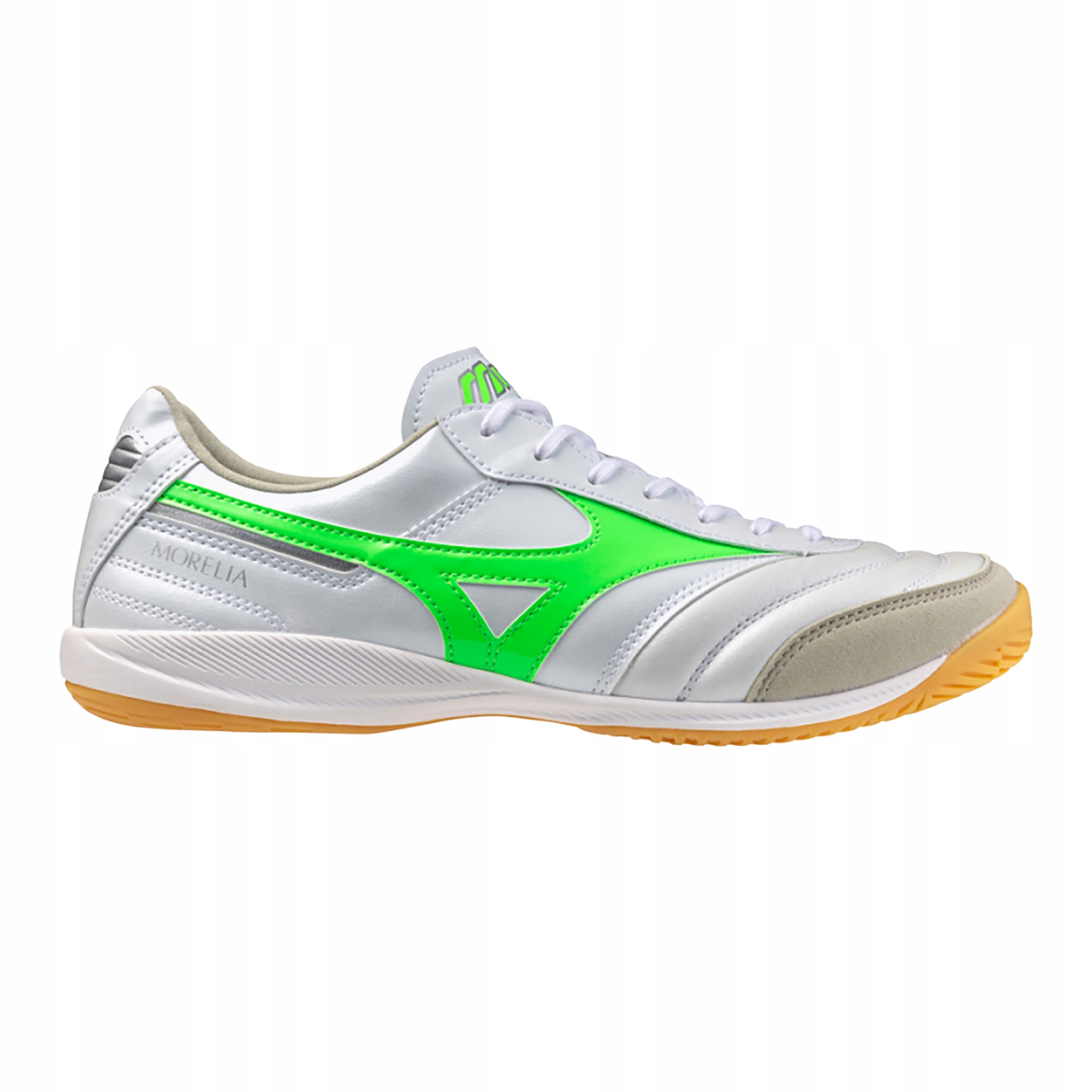 Buty piłkarskie męskie Mizuno Morelia Sala Elite In white/neon green/galaxy