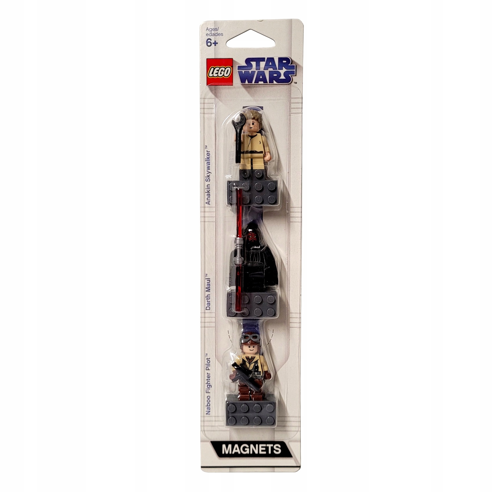 Lego Star Wars 852551 magnes minifigurki Misb Darth Maul Anakin Naboo 2009