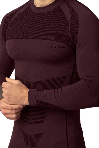 Spaio Koszulka termoaktywna męska Thermo-evo M black plum rozmiar L