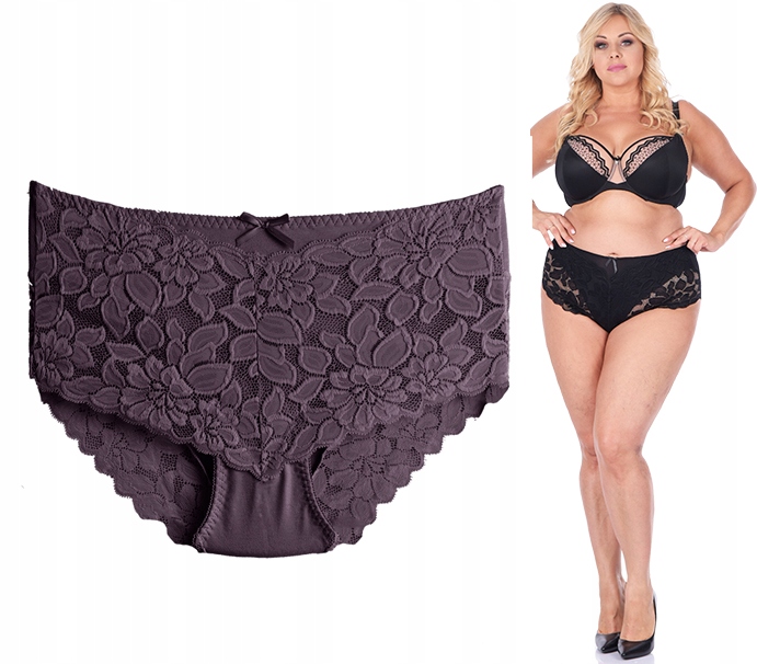 

Majtki Wysokie koronkowe Wyszczuplające plus size
