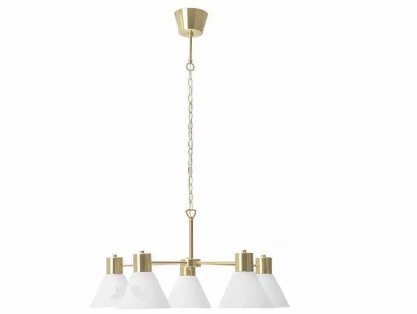 Ikea Flugbo Luster, farba mosadz/sklo, E27