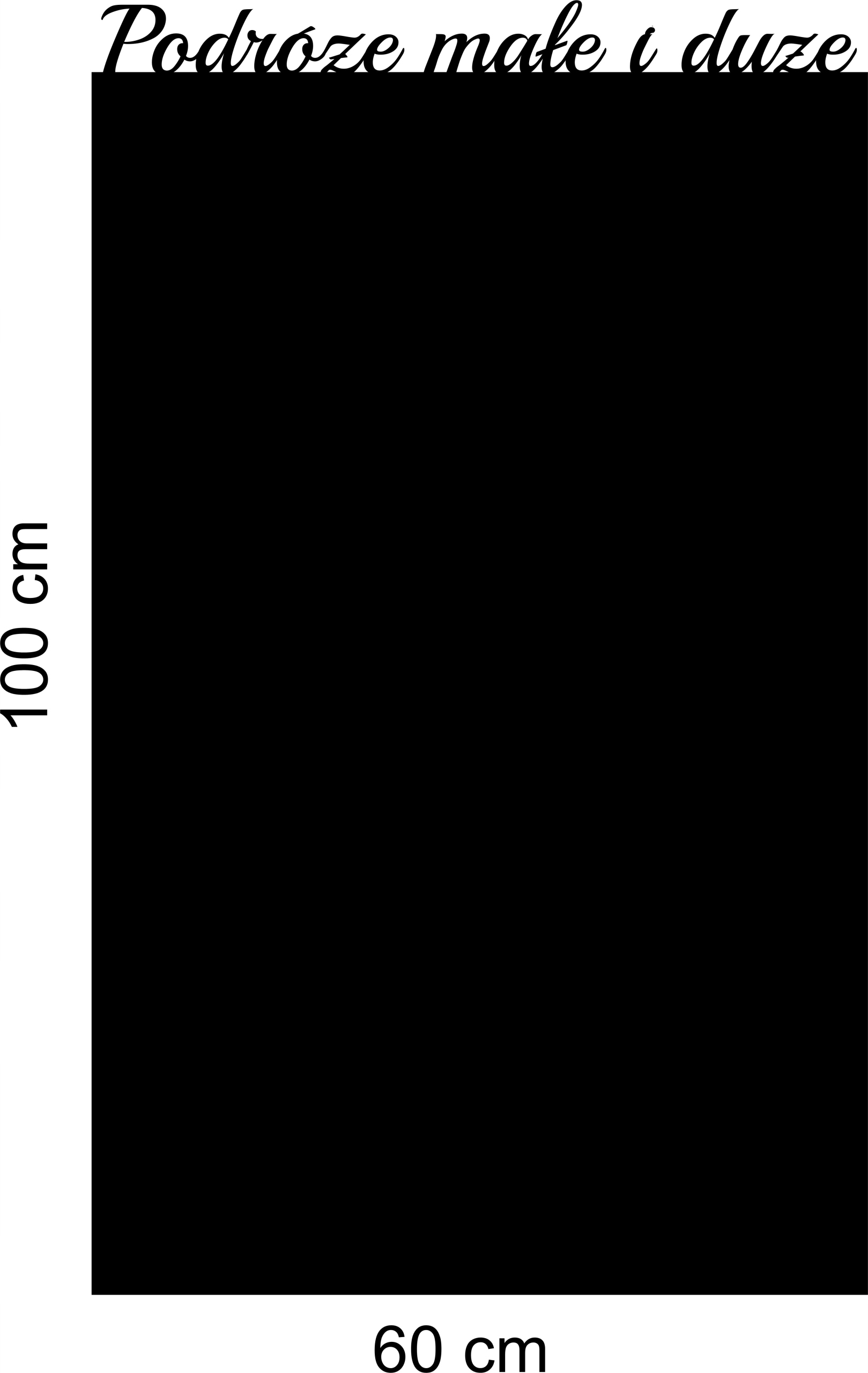 Tabule na magnety Z Kovu cestování malé i velké 100x60 cm