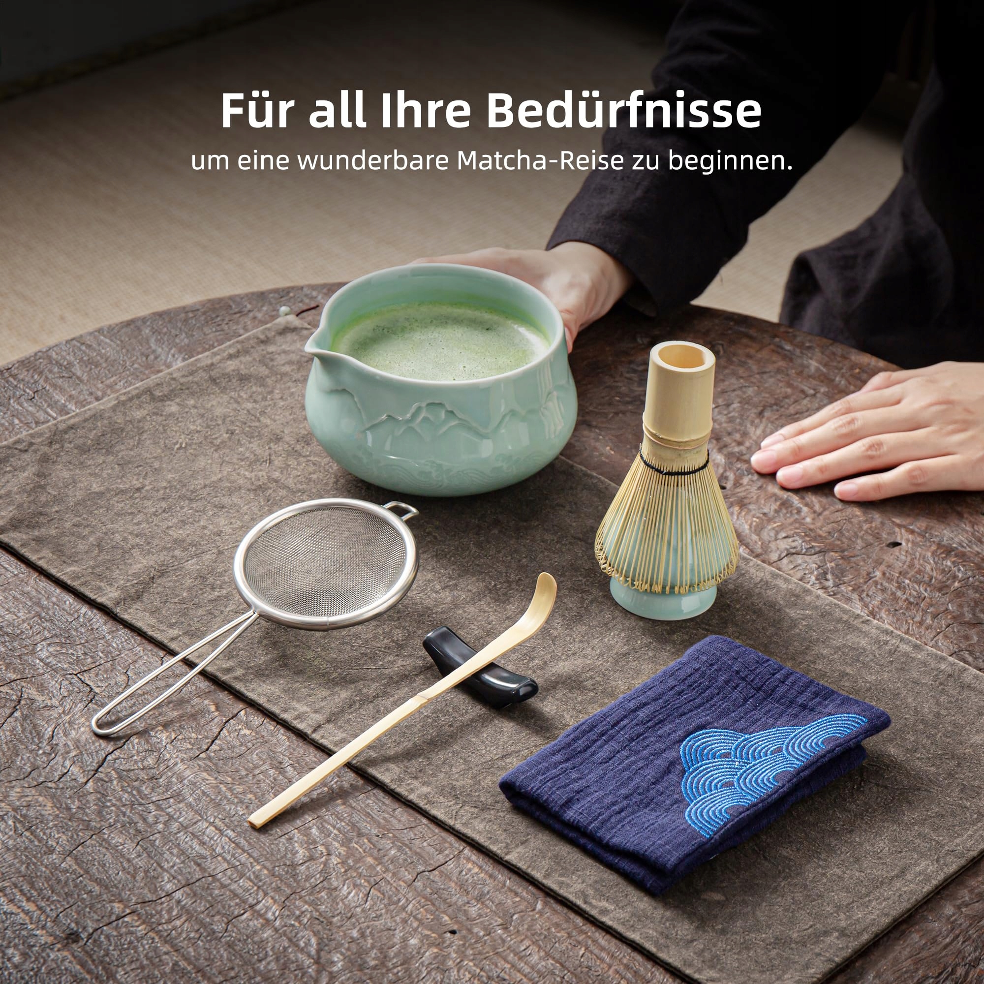 TEANAGOO Zestaw Do Matcha Ceremonialny Zestaw Do Herbaty Matcha — miniatura 2