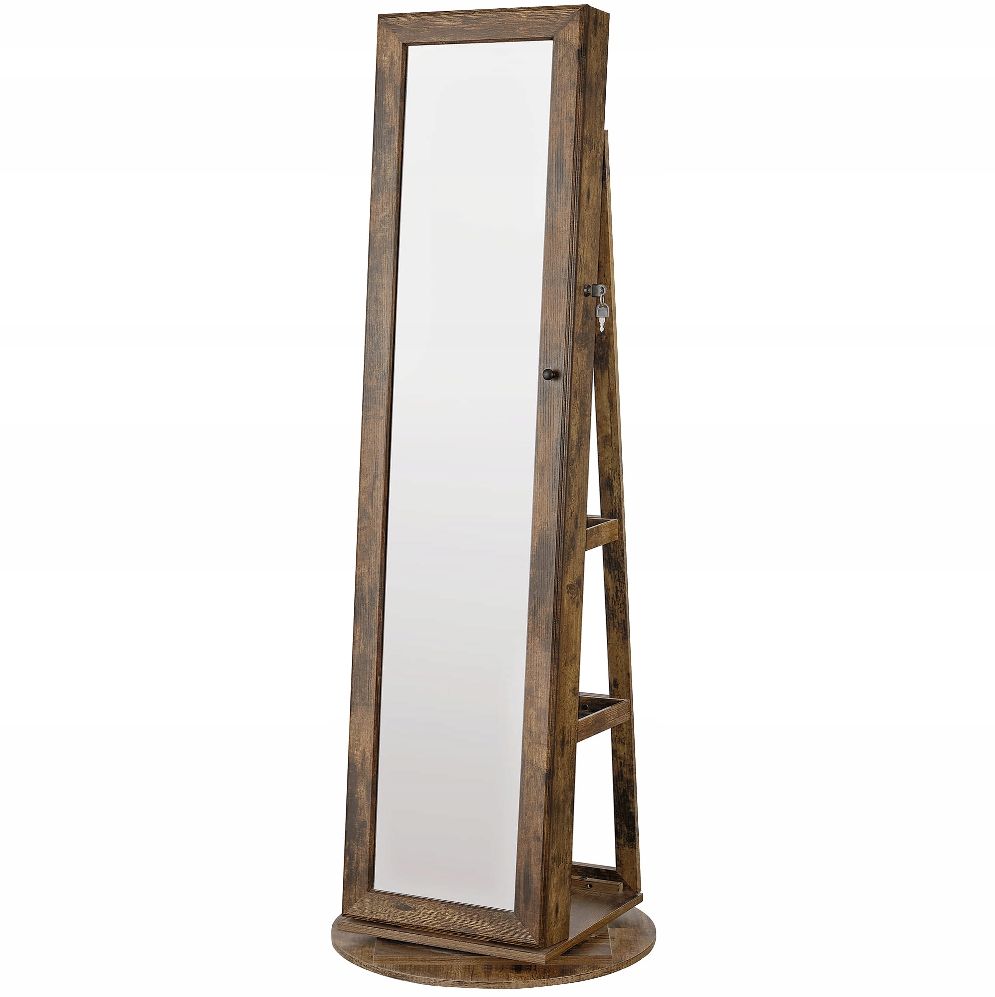Вращающийся шкаф для ювелирных изделий зеркало деревенского бренда zanzara
