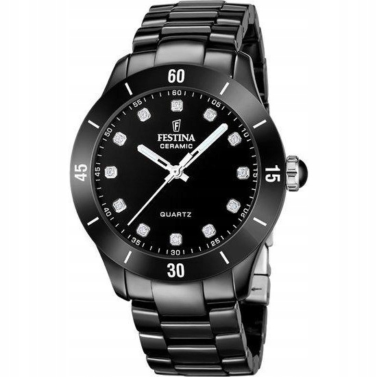 Dámské hodinky Festina F20723-2 Zirkony černé