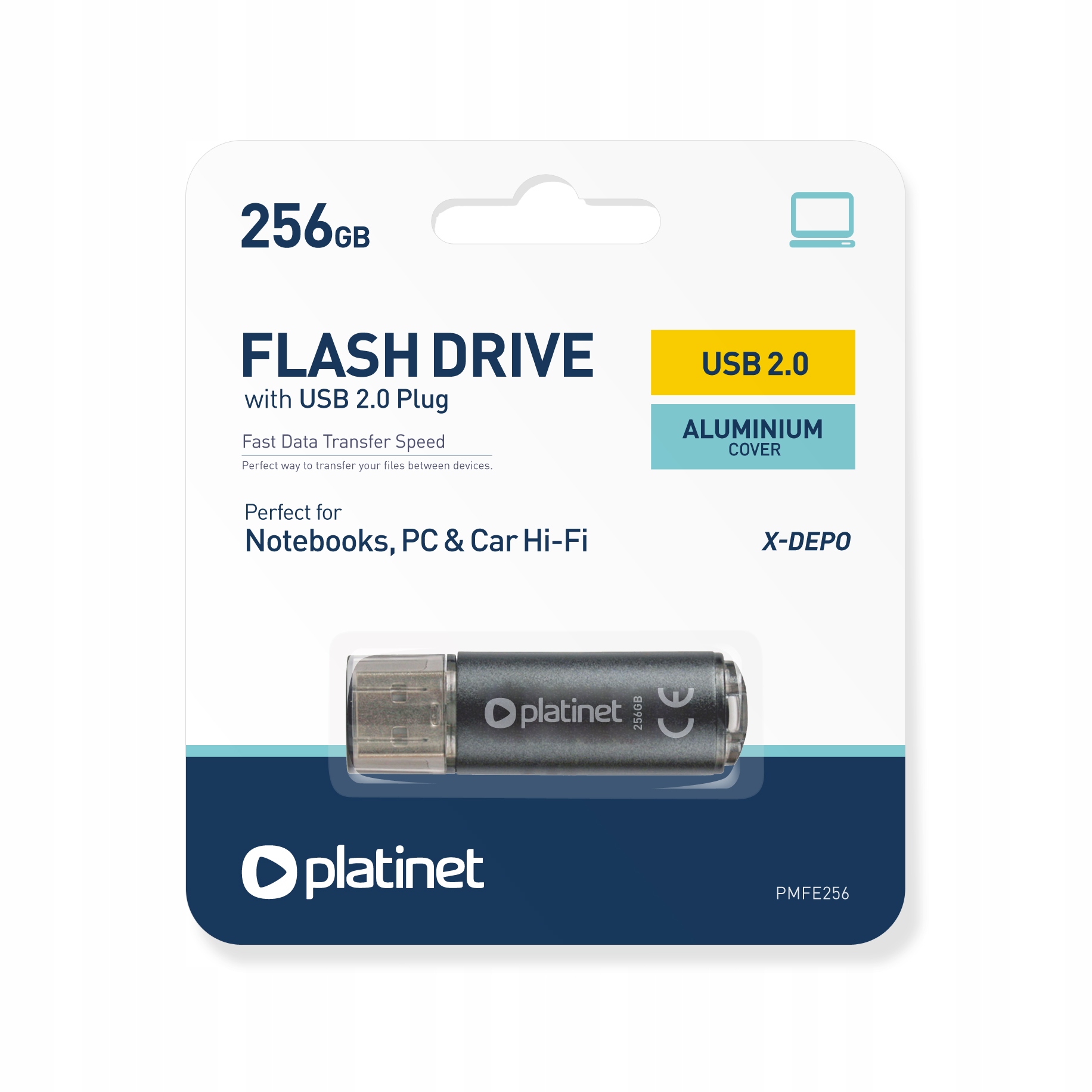 

Pendrive Flash Drive USB2.0 256 Gb Platinet X-depo