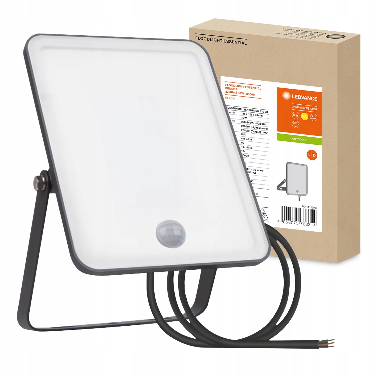 Led reflektor Halogen Snímač pohybu 30W 3000K IP65 Floodlight Ledvance